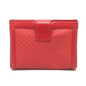 Gucci Shoulder Bag GG Pattern 004-113-0364 Leather Red